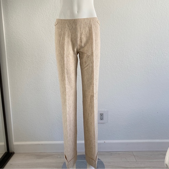 The wright beige wide leg pants - Picture 4 of 15